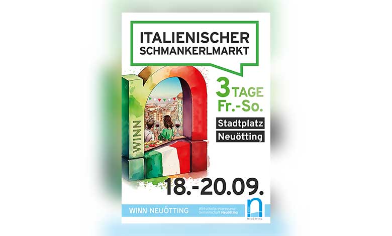 Beitragsbild zum Italienischen Schmankerlmarkt.